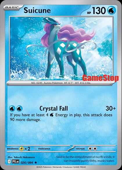 Phantasmal Flames Suicune [Gamestop] Pokémon card